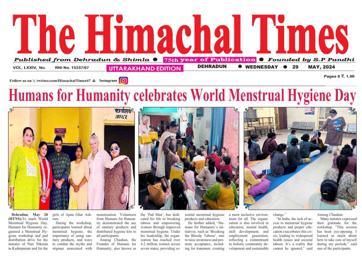 humansforhumanity, Washprojectindia